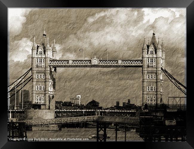 Tower Bridge Framed Print by Lynn Bolt