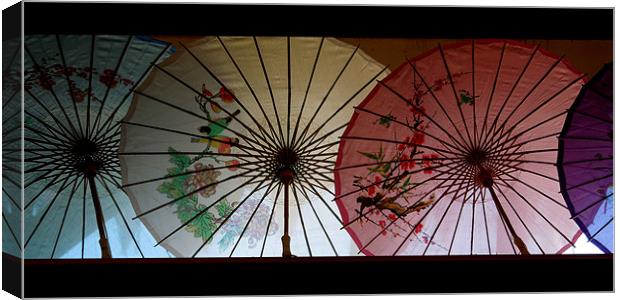 parasols Canvas Print by Heather Newton