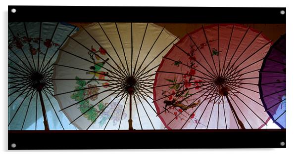 parasols Acrylic by Heather Newton