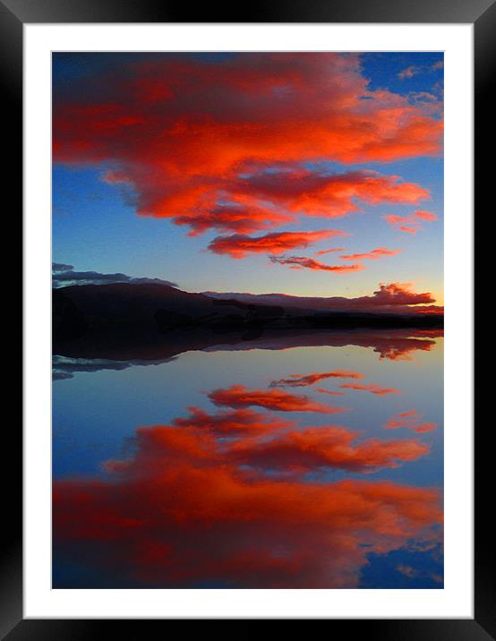 Red cloud Framed Mounted Print by Gary Miles