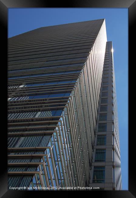 Canary Wharf Skyscraper Framed Print by Iain McGillivray