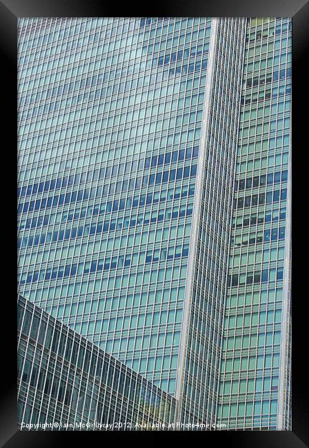 Canary Wharf Skyscraper Framed Print by Iain McGillivray
