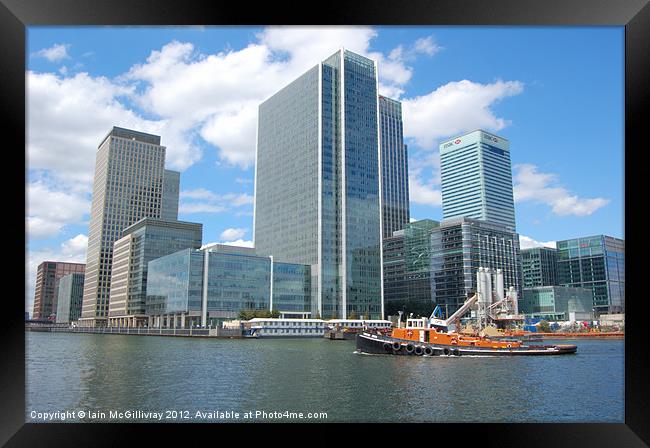 Docklands Skyline Framed Print by Iain McGillivray