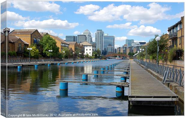 Docklands Skyline Canvas Print by Iain McGillivray