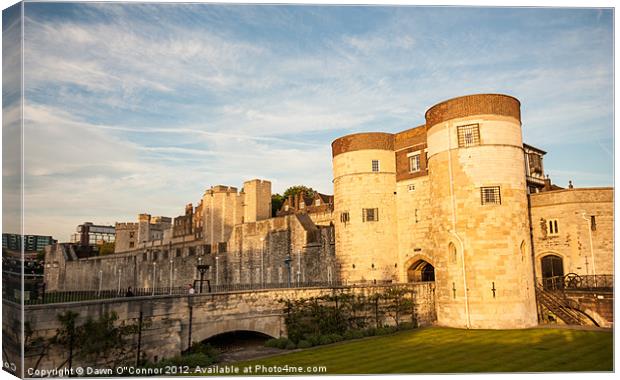 The Tower of London Canvas Print by Dawn O'Connor