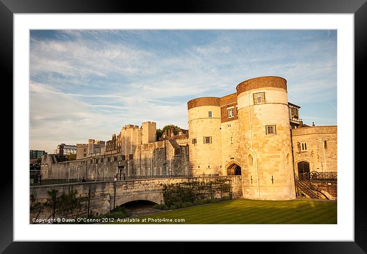 The Tower of London Framed Mounted Print by Dawn O'Connor
