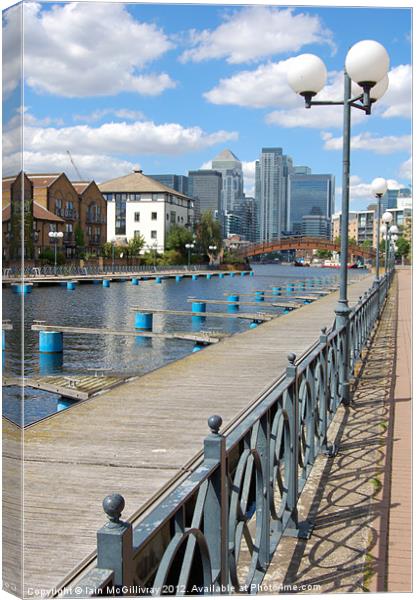 Docklands Skyline Canvas Print by Iain McGillivray