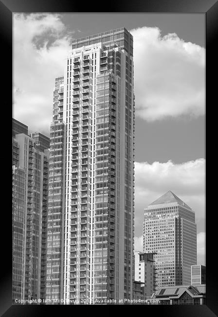 Docklands Apartment Tower Framed Print by Iain McGillivray