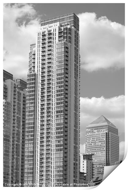 Docklands Apartment Tower Print by Iain McGillivray