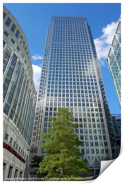 One Canada Square Print by Iain McGillivray