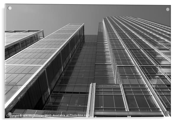 Canary Wharf Skyscraper Acrylic by Iain McGillivray