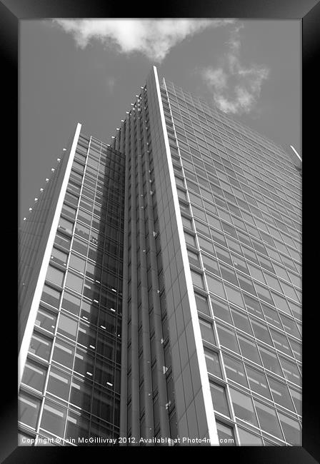 Canary Wharf Skyscraper Framed Print by Iain McGillivray