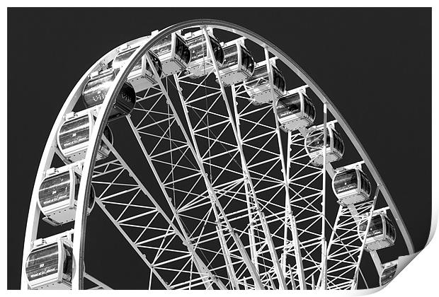 Brighton Wheel Print by Eddie Howland
