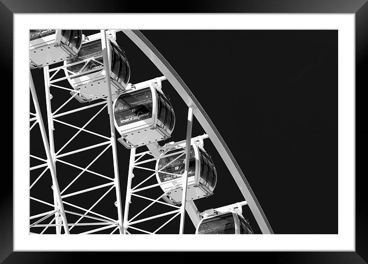 Brighton Wheel Framed Mounted Print by Eddie Howland