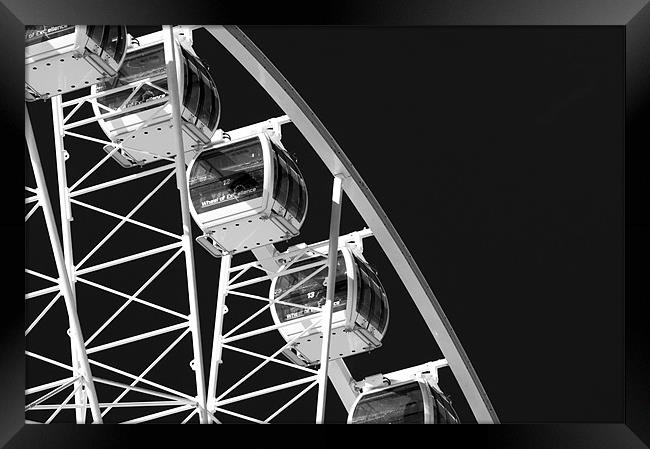 Brighton Wheel Framed Print by Eddie Howland