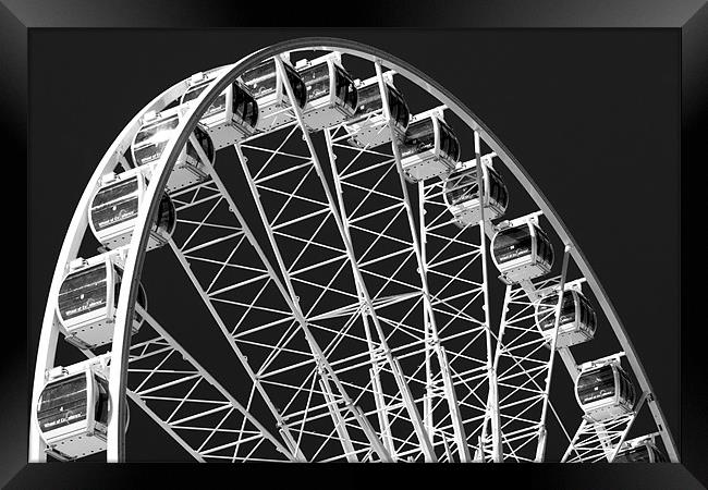 Brighton Wheel Framed Print by Eddie Howland