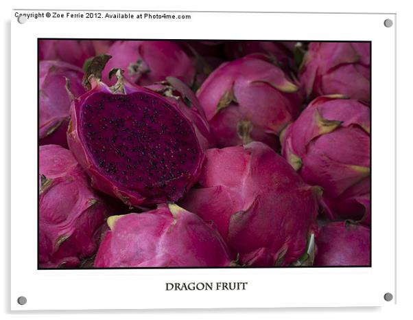 Dragonfruit at the Market Acrylic by Zoe Ferrie