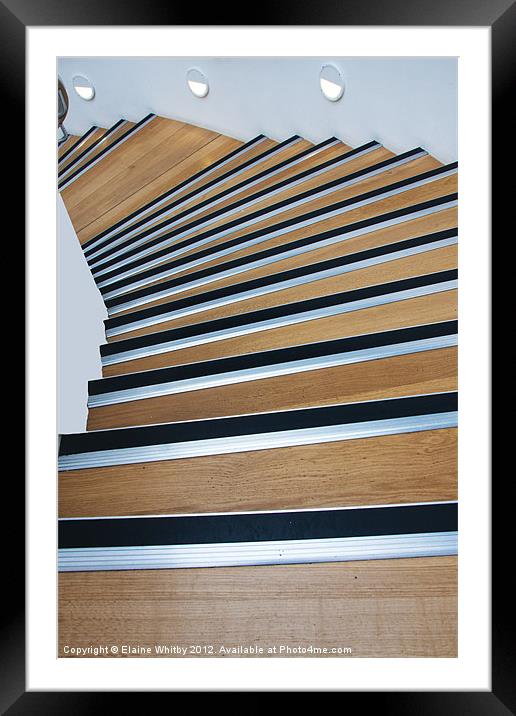 Stairs Leading to the Museum Framed Mounted Print by Elaine Whitby