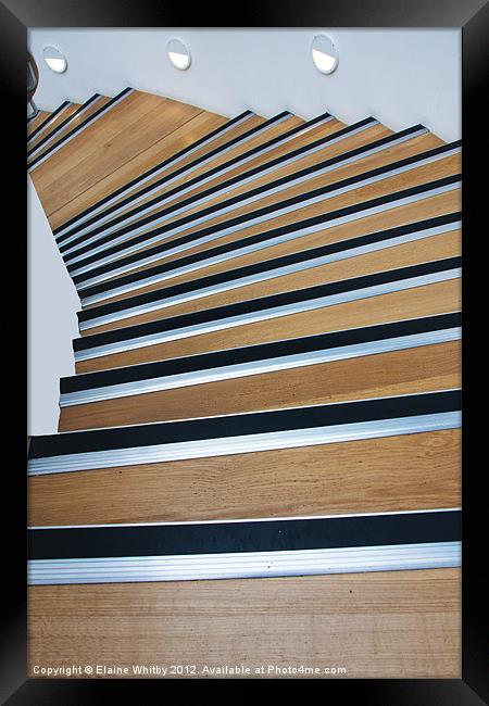Stairs Leading to the Museum Framed Print by Elaine Whitby