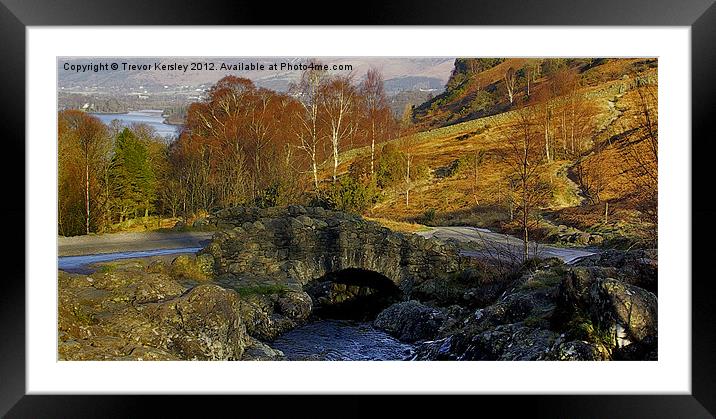 Ashness Bridge  Lake District Framed Mounted Print by Trevor Kersley RIP
