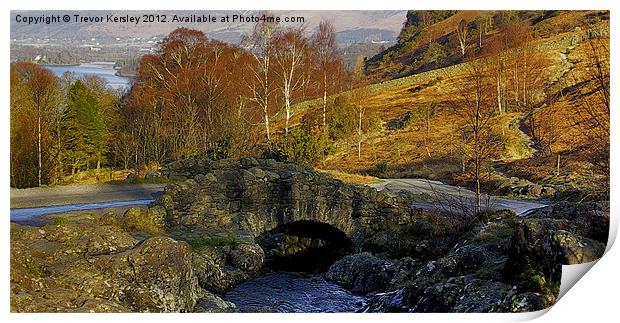 Ashness Bridge  Lake District Print by Trevor Kersley RIP