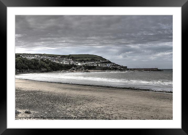 New Quay Harbour Framed Mounted Print by J Biggadike