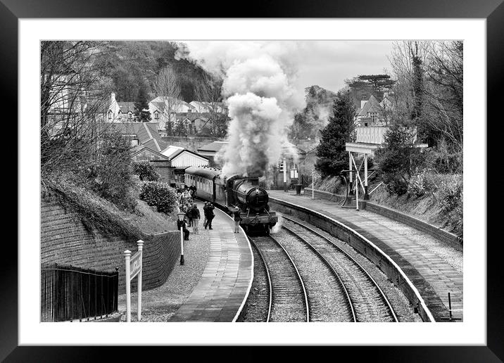 ON THE MOVE (Llangollen Steam) Framed Mounted Print by raymond mcbride