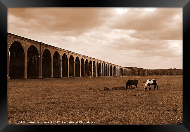 Harringworth Viaduct, Rutland Framed Print by Louise Heusinkveld