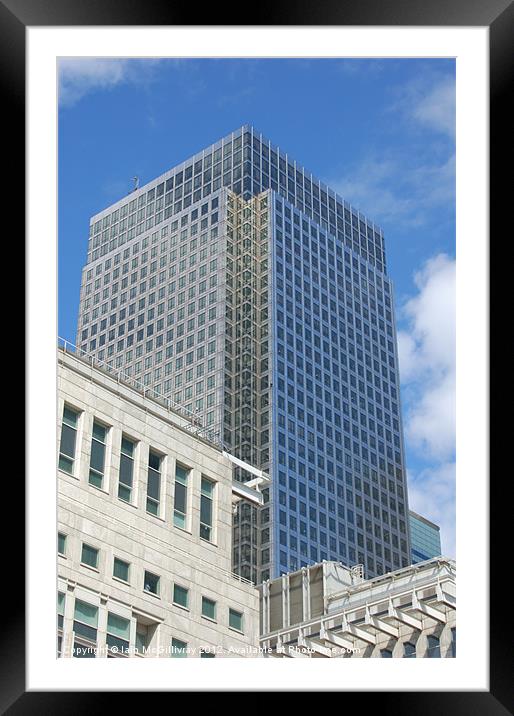 One Canada Square Framed Mounted Print by Iain McGillivray
