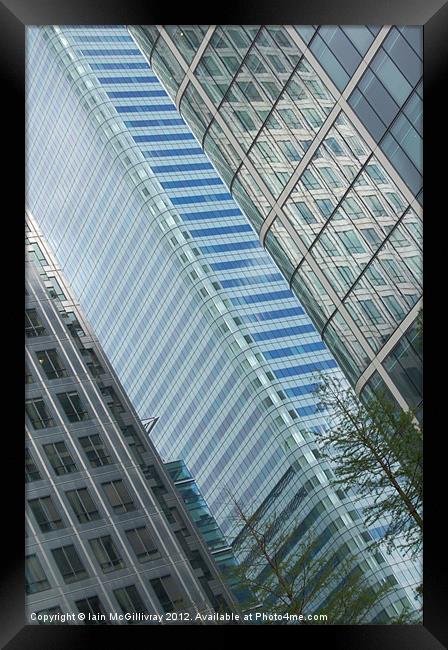 Canary Wharf Skyscrapers Framed Print by Iain McGillivray