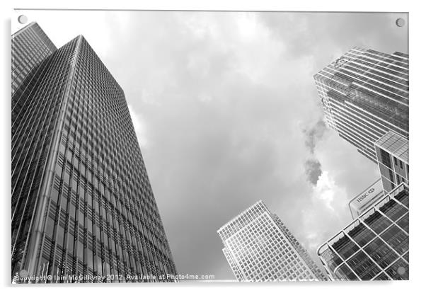 Canary Wharf Skyscrapers Acrylic by Iain McGillivray