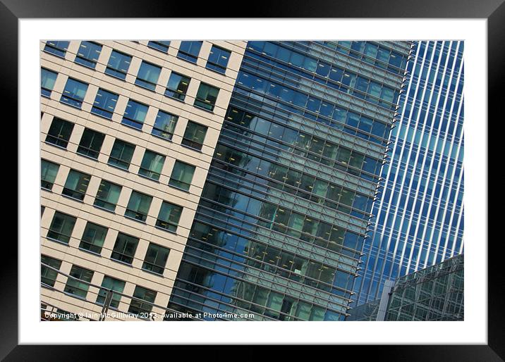 Modern Office Buildings Framed Mounted Print by Iain McGillivray