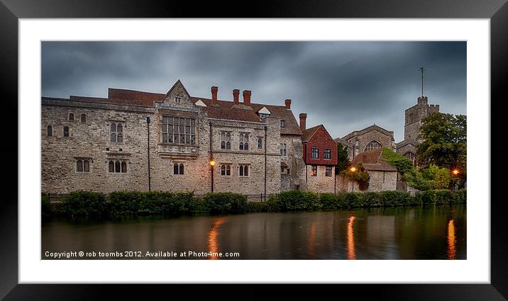 A PALACE VIEW Framed Mounted Print by Rob Toombs