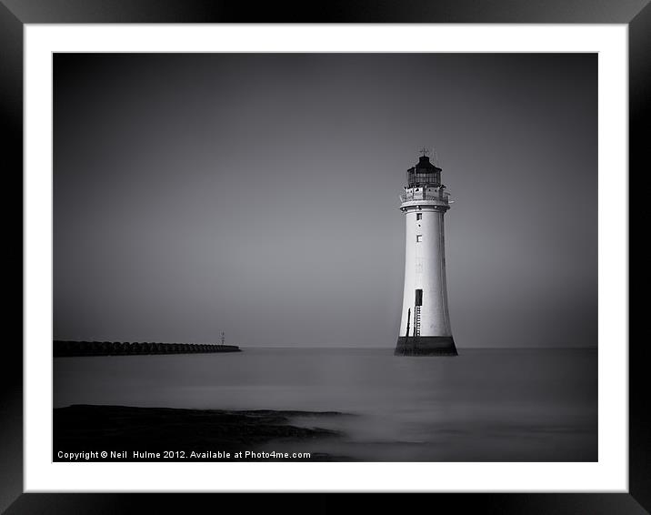 Fort Perch Lighthouse Framed Mounted Print by Neil  Hulme