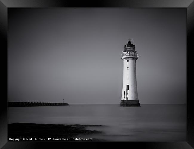 Fort Perch Lighthouse Framed Print by Neil  Hulme