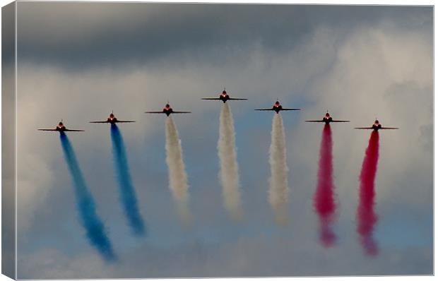 Reds Flying In Canvas Print by Ben Blyth