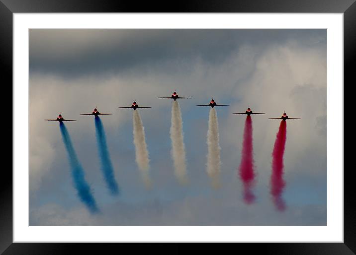 Reds Flying In Framed Mounted Print by Ben Blyth