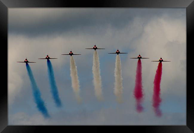 Reds Flying In Framed Print by Ben Blyth