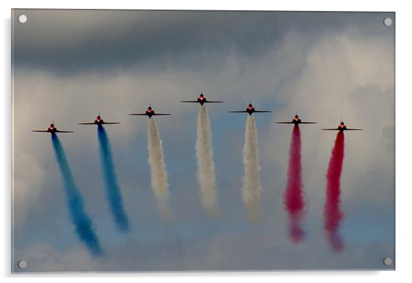 Reds Flying In Acrylic by Ben Blyth