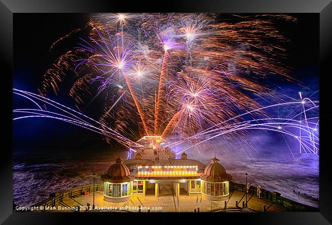 Cromer fireworks Framed Print by Mark Bunning
