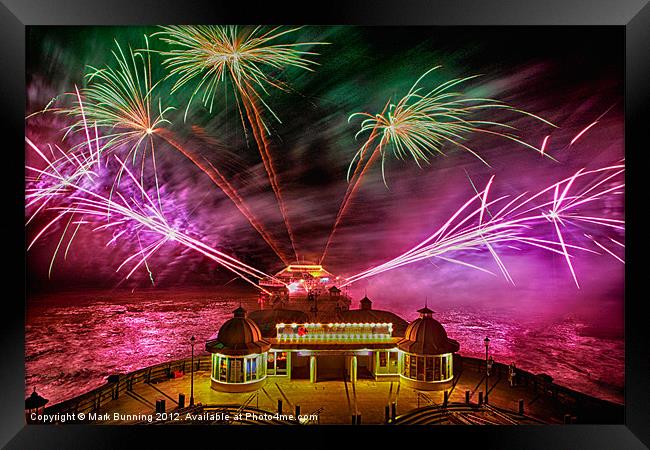Cromer fireworks 2 Framed Print by Mark Bunning