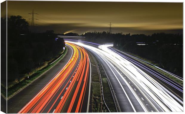Scottish Light Trails Canvas Print by Buster Brown