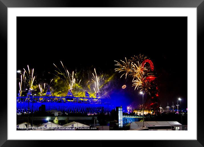 paralympic closing ceremony Framed Mounted Print by keith sutton