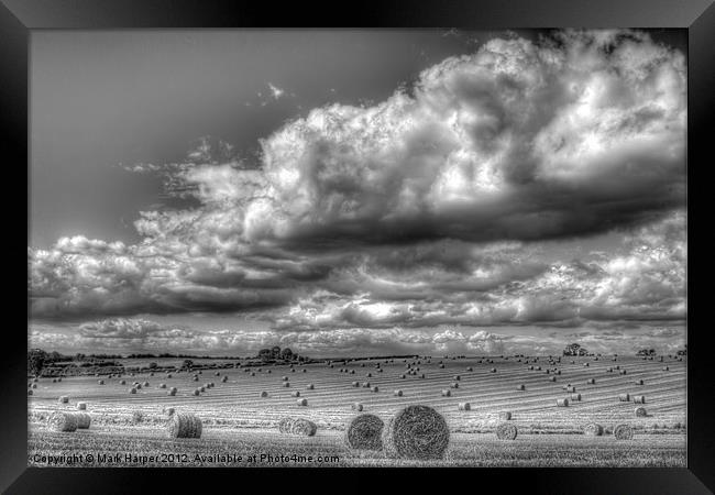 Harvest time.... Framed Print by Mark Harper