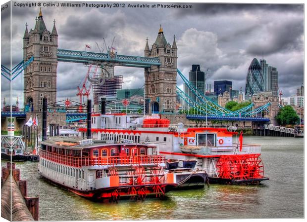 Tower Bridge From Butlers Wharf Revisited Canvas Print by Colin Williams Photography
