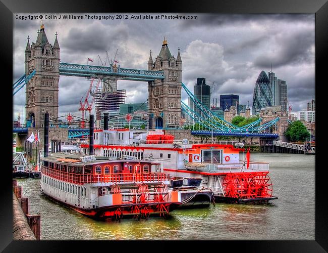 Tower Bridge From Butlers Wharf Revisited Framed Print by Colin Williams Photography