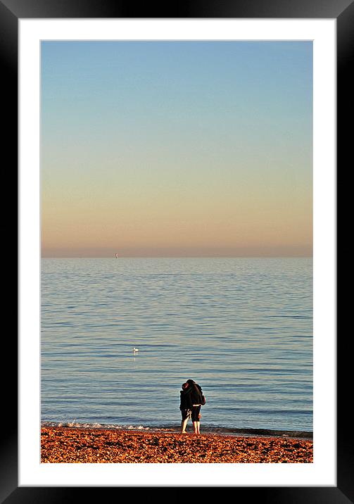 Together-Alone Framed Mounted Print by graham young
