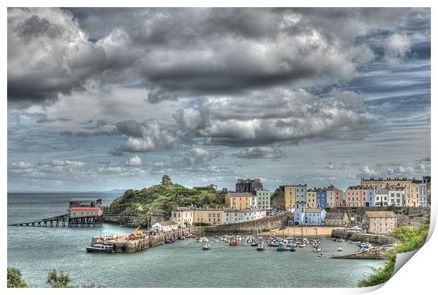 Tenby Harbour 2 Painterly Print by Steve Purnell