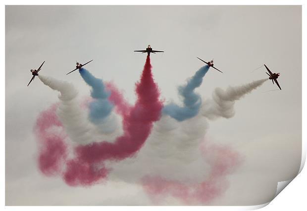 Red Arrows Print by Paul Farrell Photography
