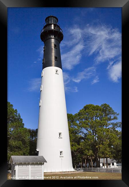 Hunting Island Lighthouse, South Carolina Framed Print by Louise Heusinkveld